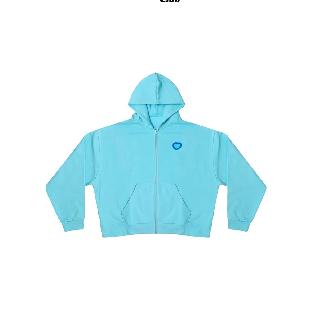 The Local Love Club - Glowing Heart Zip Hoodie size small